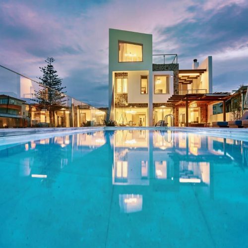 Luxurious 4-storey seafront villa in Heraklion, Crete – just 10m from the beach for sale