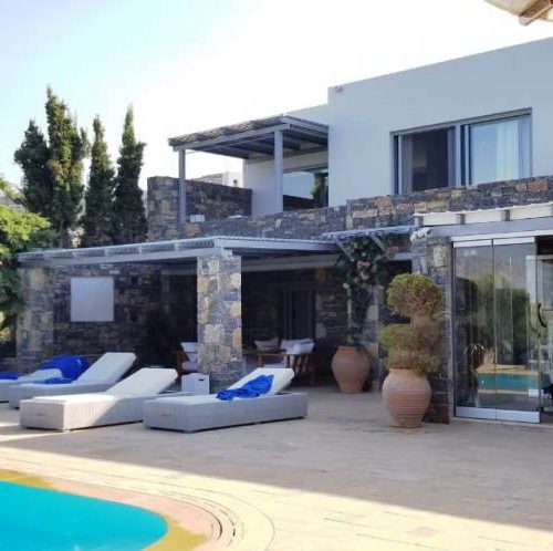 Magnificent view of the city, the sea and the mountains, 2-storey villa for sale in Istro, Agios Nikolaos, Crete